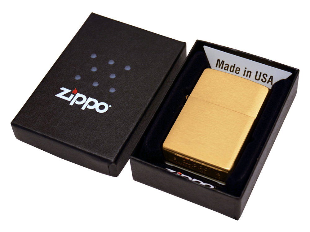 Zippo-lighter Brushed Brassproduct zoom image #2