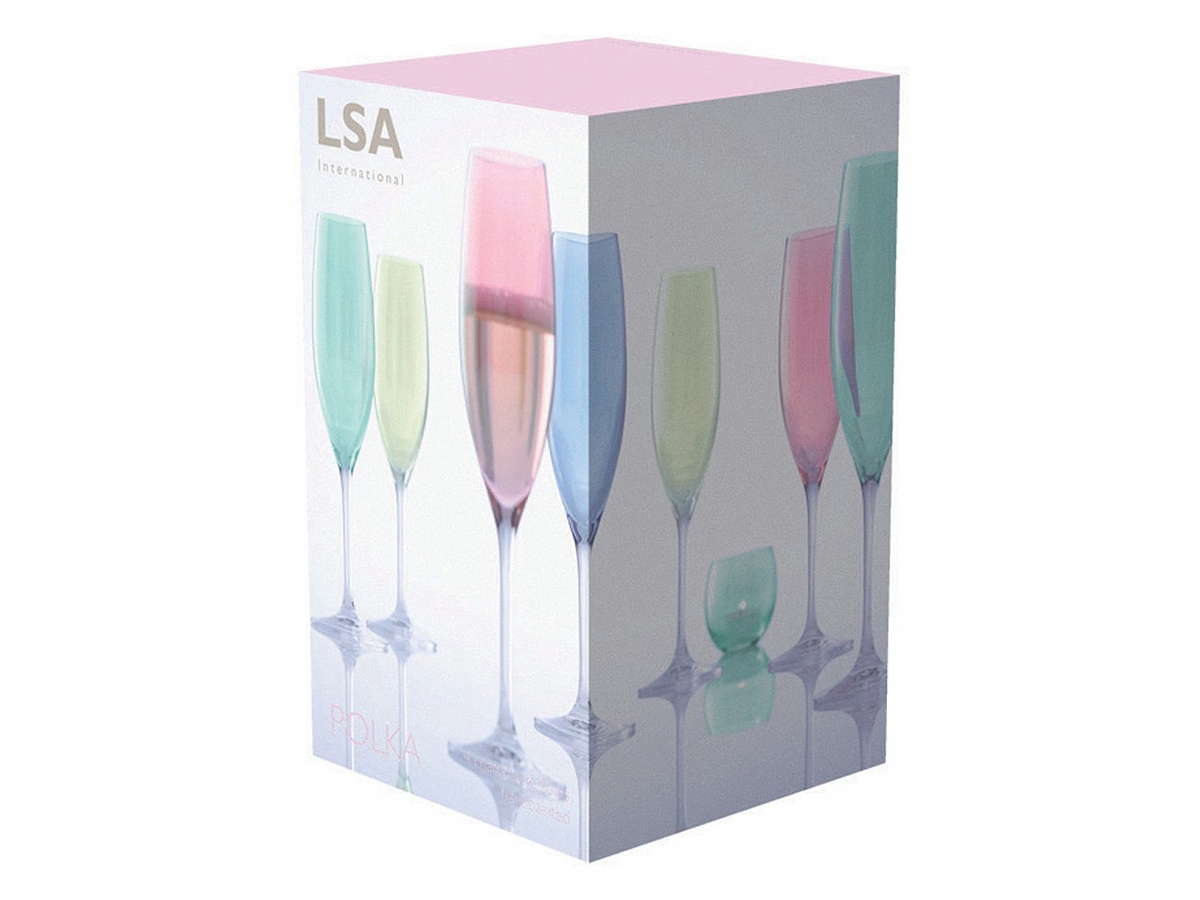 Champagneglas LSA Polka Pastel 4-pakproduct zoom image #2