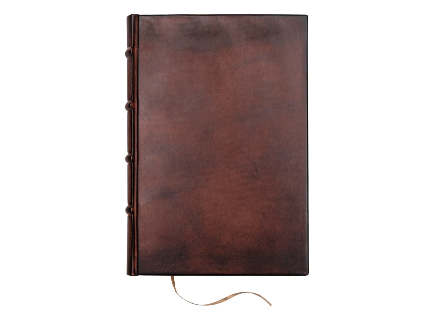 Gæstebog Cicero Antik Læder Brun 180 x 260 mmproduct image #1