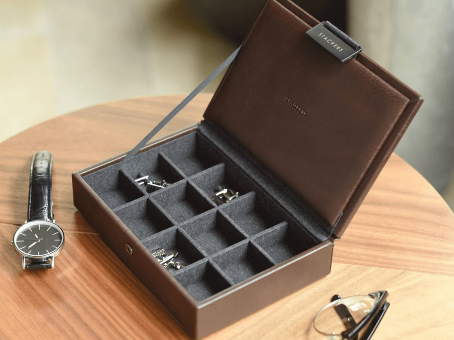 Manchetknapper Opbevaring Stackers Brunproduct image #3