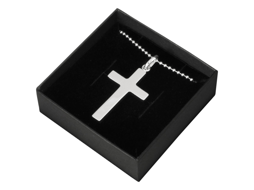 Halskæde Kors Sølv Mediumproduct image #1