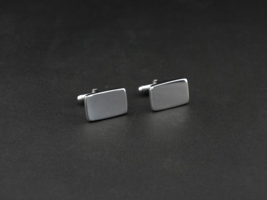 Manchetknapper Milano Silver Rectangleproduct image #2