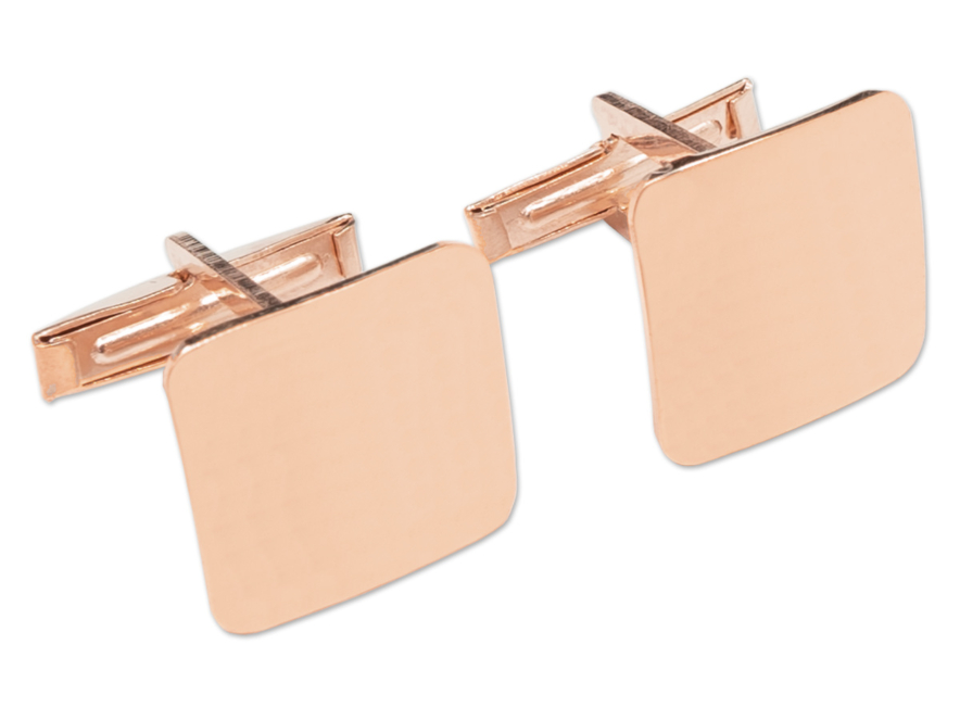 Vittorio Manchetknapper Firkant Rosa Forgyldte 925 Sterling Sølvproduct image #1