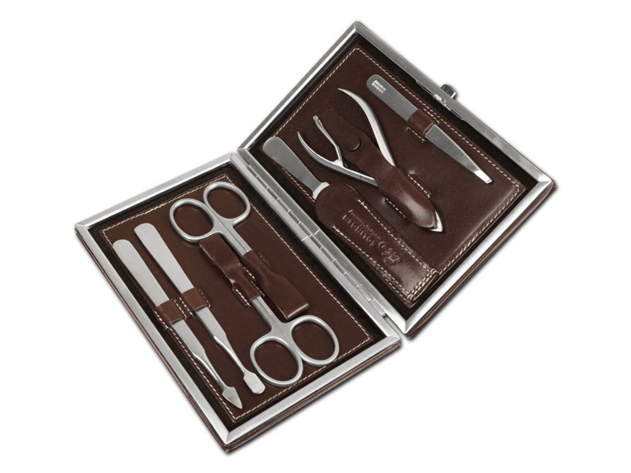 Manicuresæt Mænd Erbe Solingen Inox Leather Brownproduct image #1