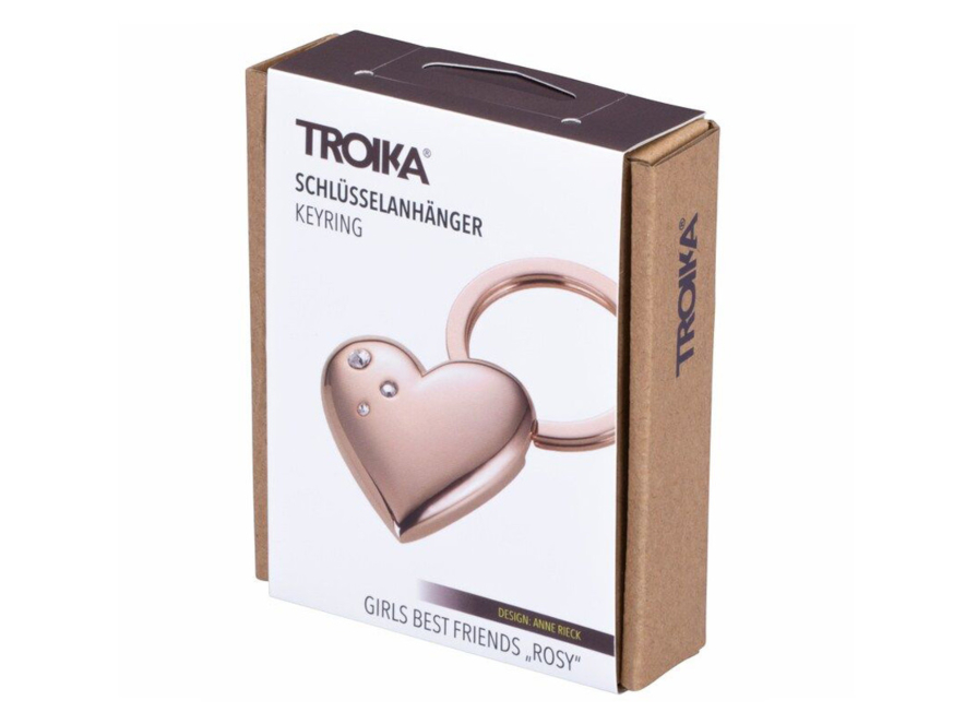 Nøglering Hjerte Troika Shiny Rose Swarovskiproduct image #3