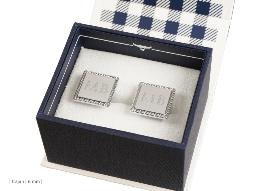 Manchetknapper Ox & Bull Silver Squareproduct image #2
