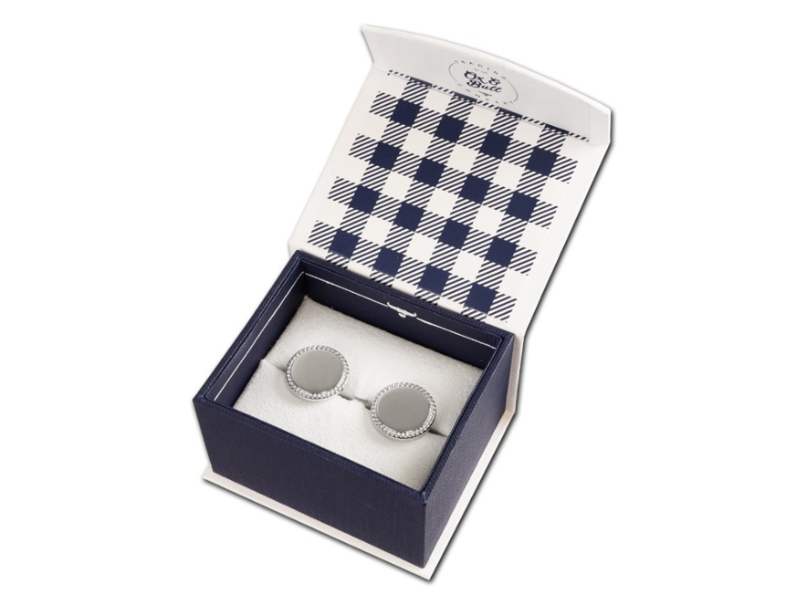 Manchetknapper Ox & Bull Silver Roundproduct image #2