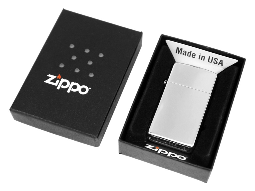 Zippo-Lighter High Polish Chrome Slimproduct image #3