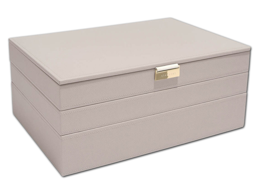 Smykkeskrin Stackers Supersize 3-Sæt Beigeproduct image #1
