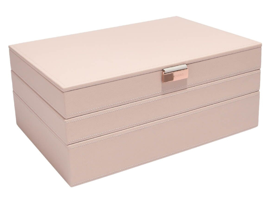 Smykkeskrin Stackers Supersize 3-Sæt Lyserødproduct image #1