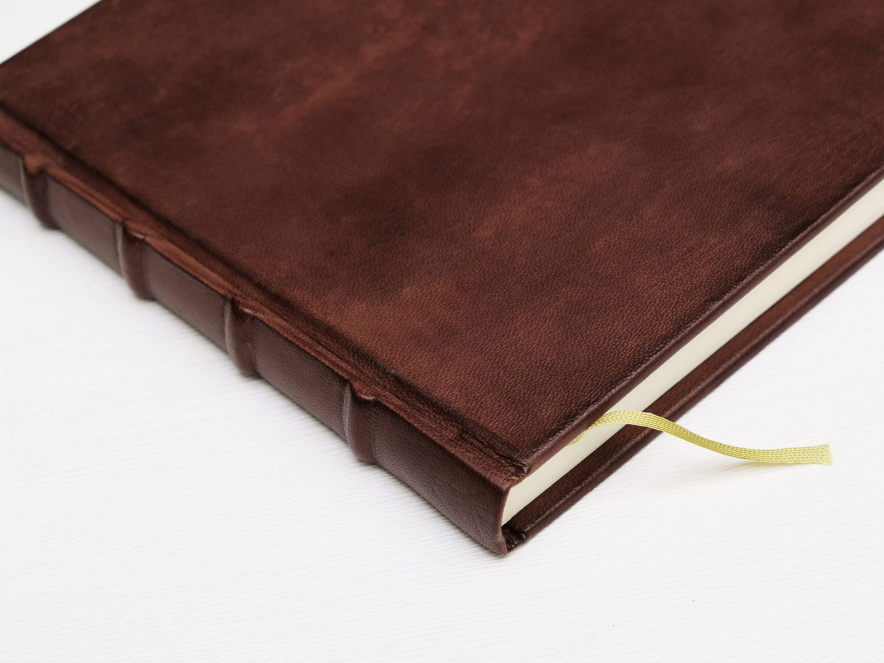 Gæstebog Cicero Vintage Læder Brun 300 x 210 mmproduct image #2