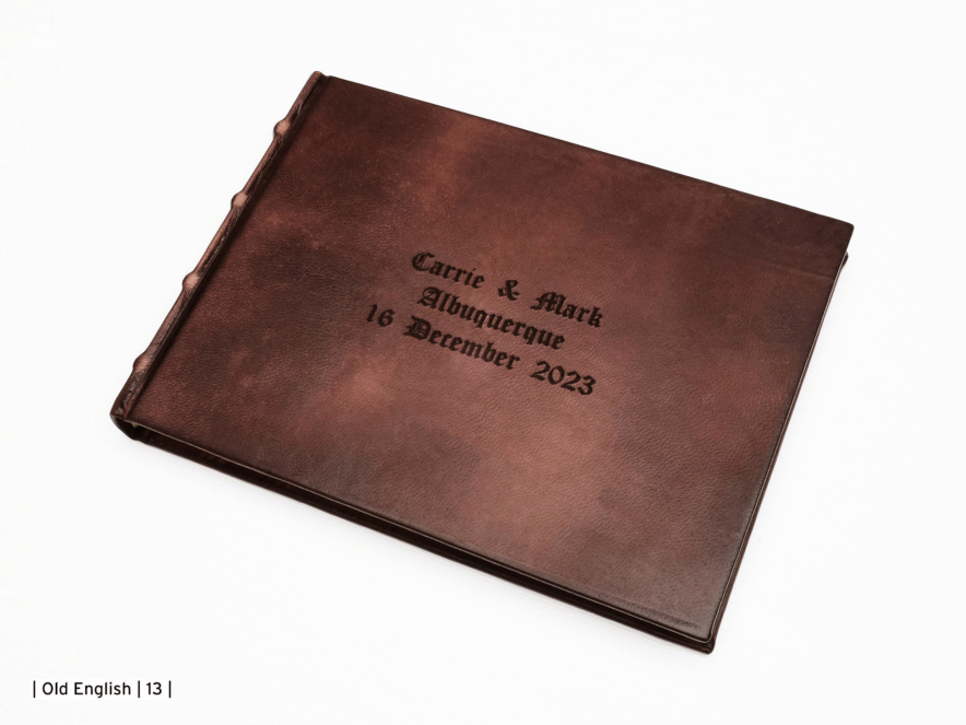 Gæstebog Cicero Vintage Læder Brun 240 x 170 mmproduct image #4