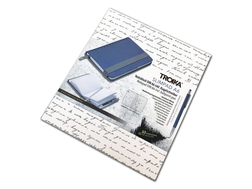 Notesbog A6 & Pen Troika Slimpad Blåproduct image #3