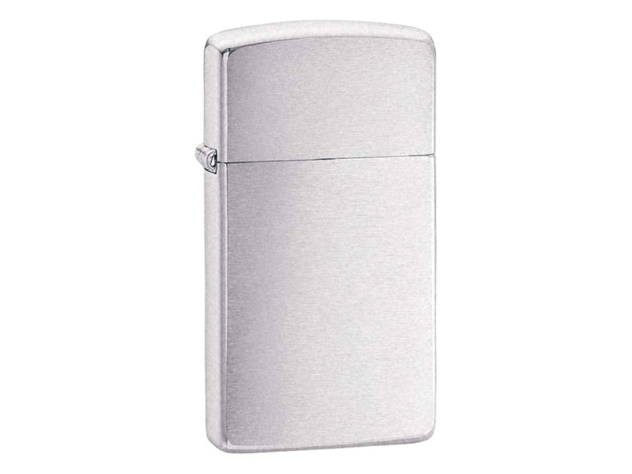Zippo-Lighter Brushed Chrome Slimproduct image #1
