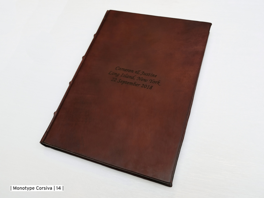 Gæstebog Cicero Antik Læder Brun 260 x 360 mmproduct image #4