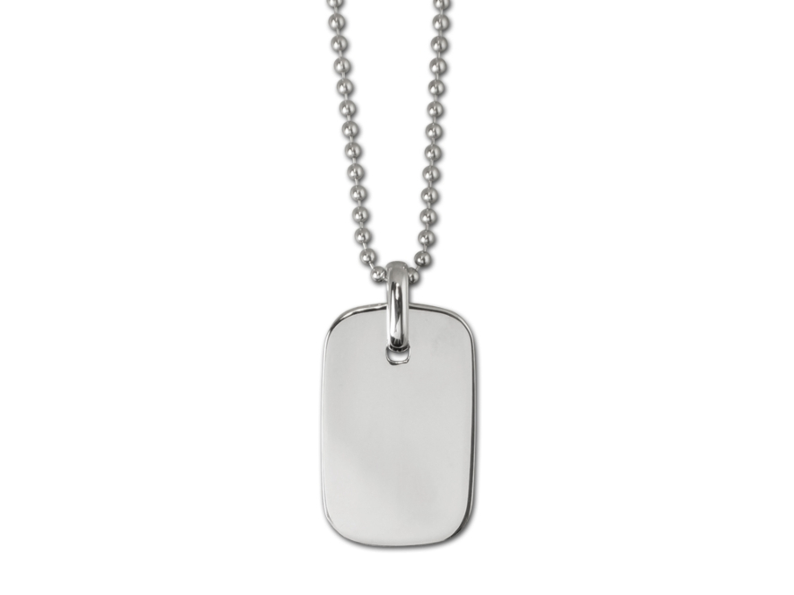 Halskæde ID Tag Sølvproduct image #2