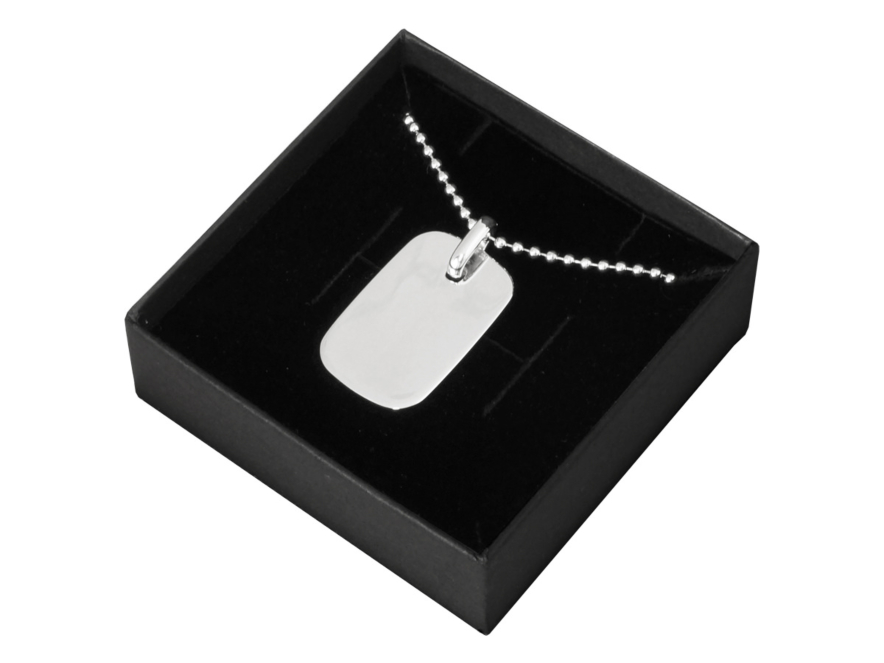 Halskæde ID Tag Sølvproduct image #1