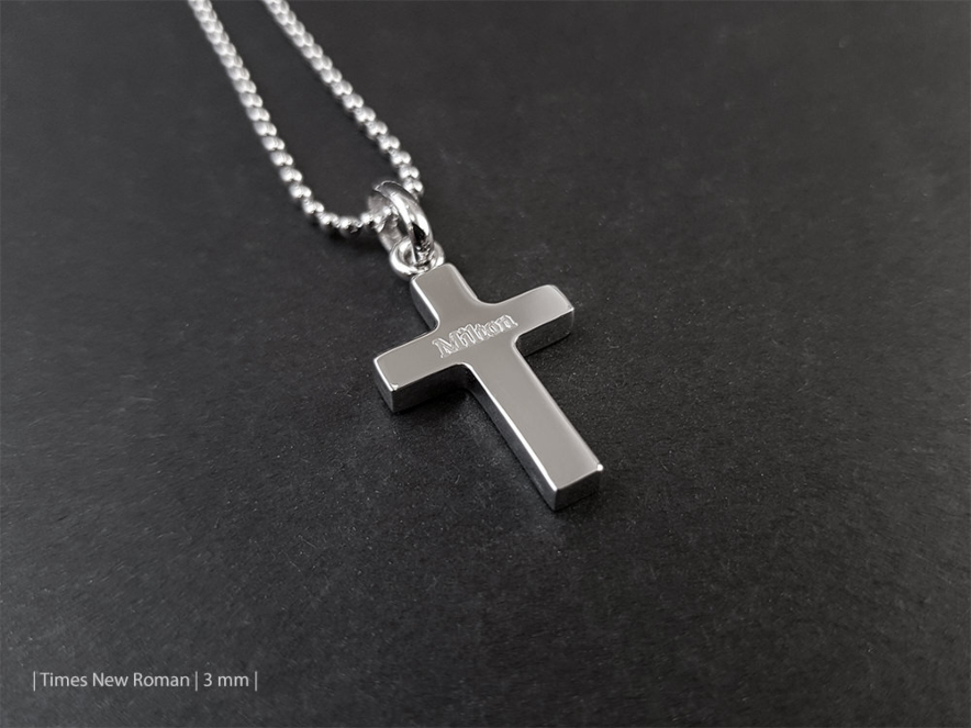 Halskæde Kors Sølv Mediumproduct image #3