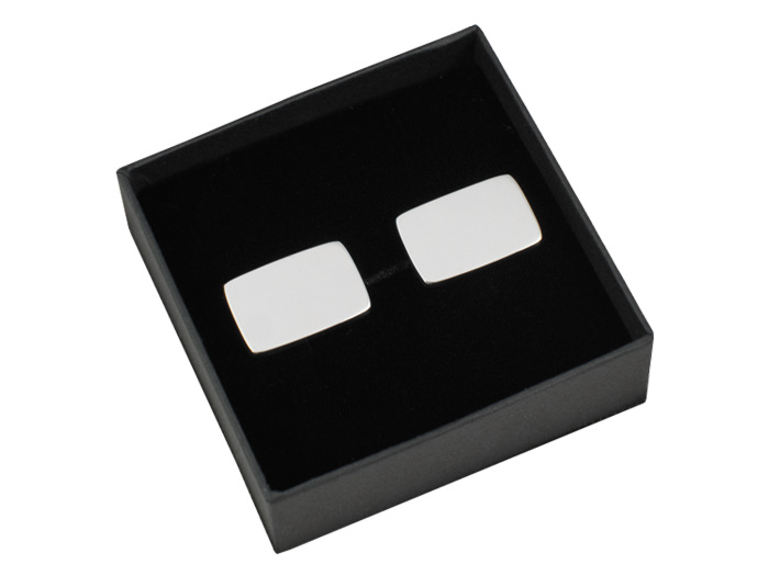 Manchetknapper Milano Silver Rectangleproduct image #1