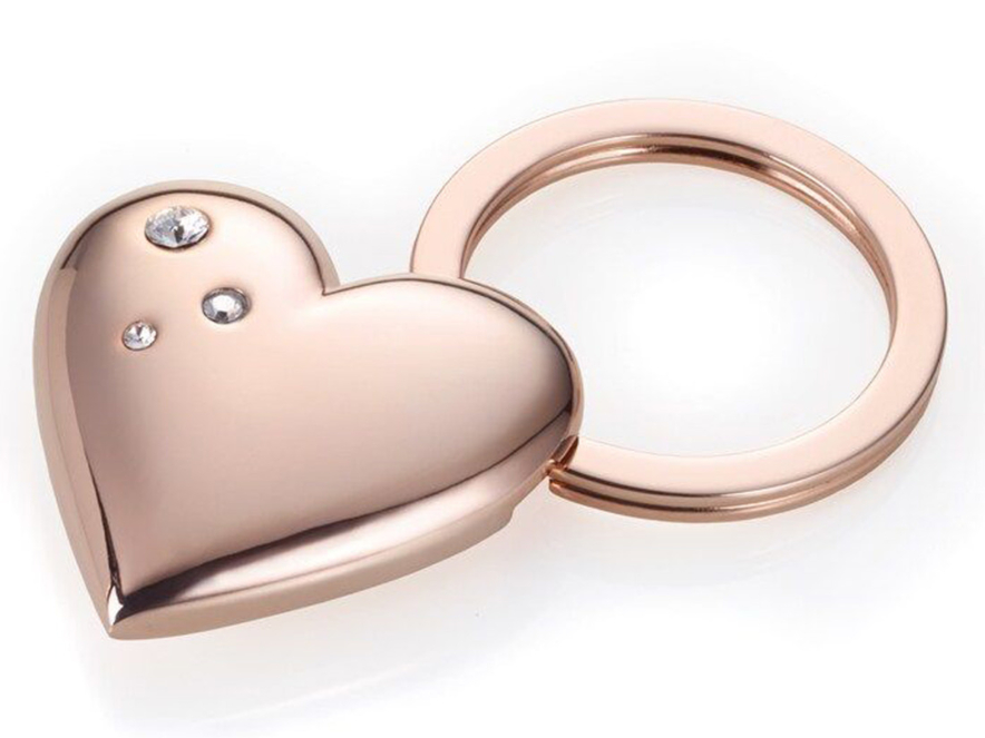 Nøglering Hjerte Troika Shiny Rose Swarovskiproduct image #1