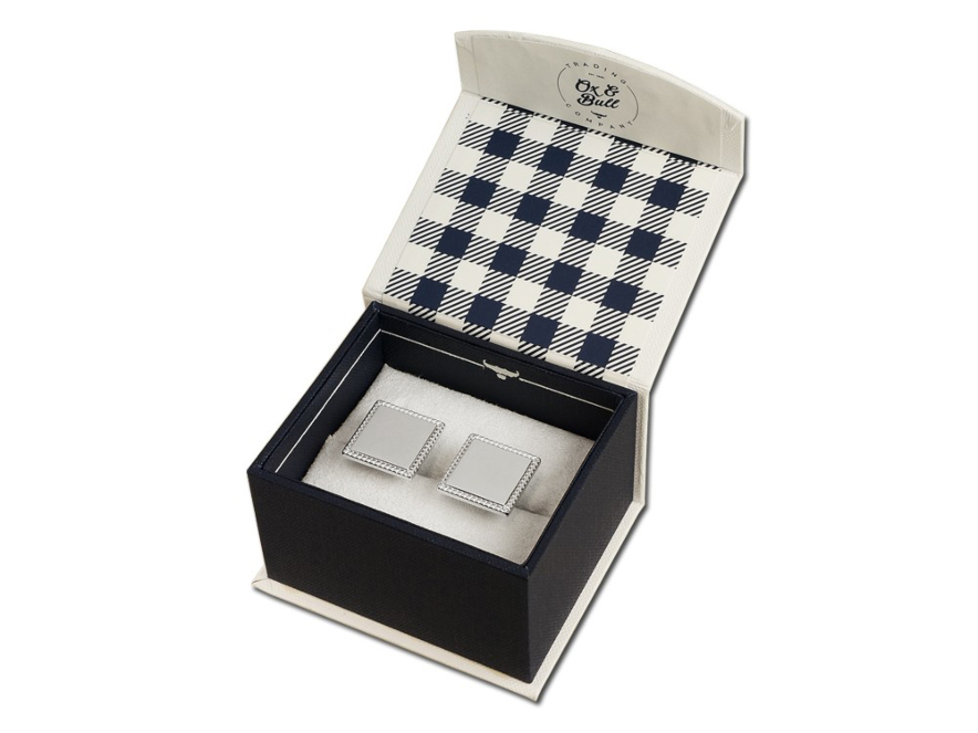 Manchetknapper Ox & Bull Silver Squareproduct image #3
