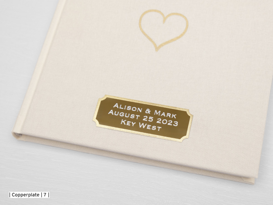 Gæstebog Bryllup Paperstyle Hjerte Guld 185 x 185 mmproduct image #2