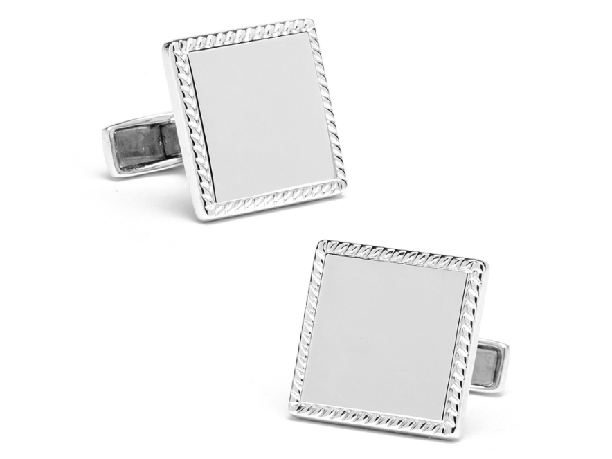 Manchetknapper Ox & Bull Silver Squareproduct image #1