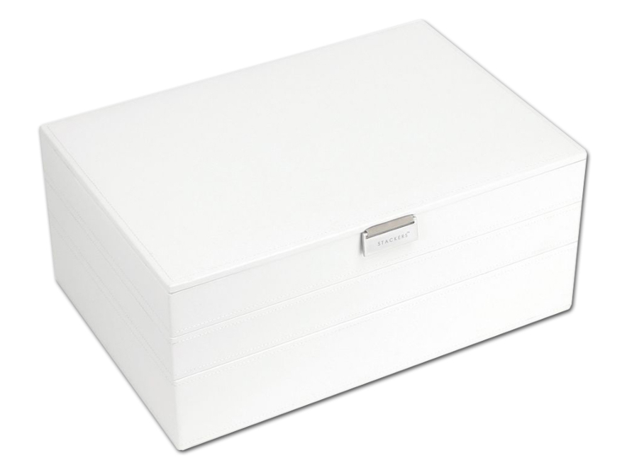 Smykkeskrin Stackers Supersize 3-Sæt Hvidproduct image #1