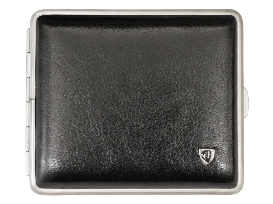Cigaretetui VH Black Leather Steelproduct image #2