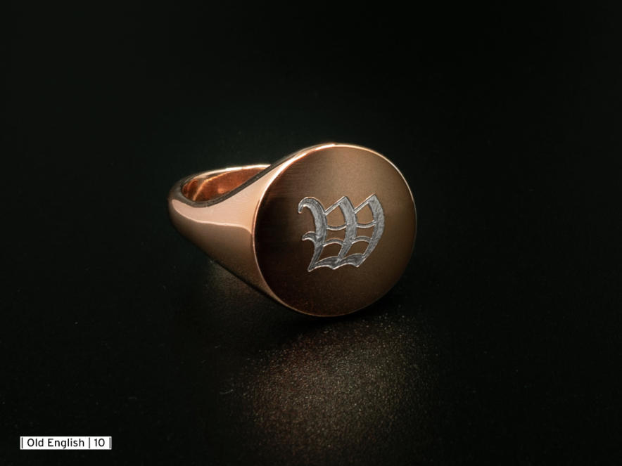 Vittorio Signetring Mænd Justerbar Rosa Forgyldt 925 Sterling Sølvproduct image #2