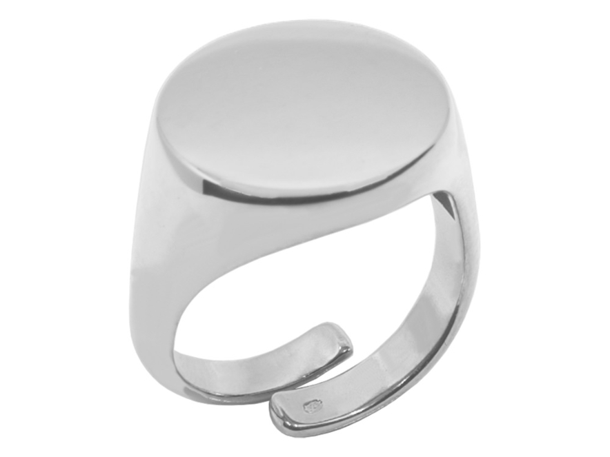 Vincenzo Signetring Mænd Justerbar 925 Sterling Sølv WRHproduct image #1