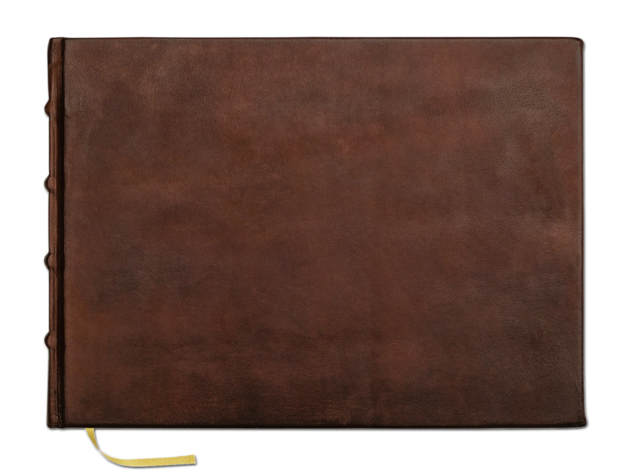 Gæstebog Cicero Vintage Læder Brun 300 x 210 mmproduct image #1