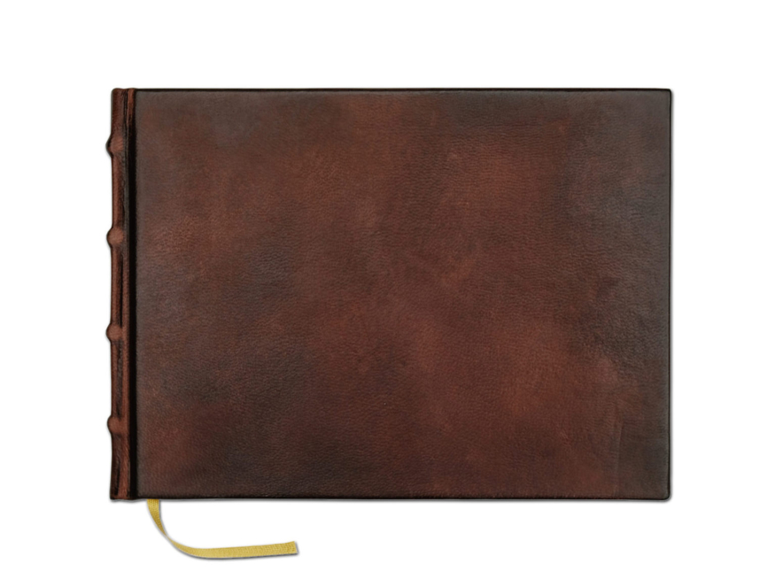 Gæstebog Cicero Vintage Læder Brun 240 x 170 mmproduct image #1