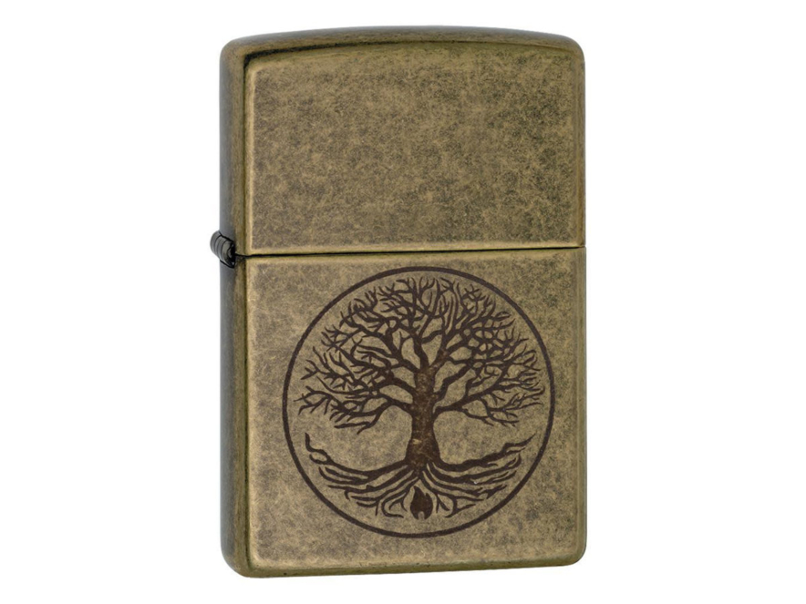 Zippo-Lighter Antique Brass Tree of Lifeproduct image #1