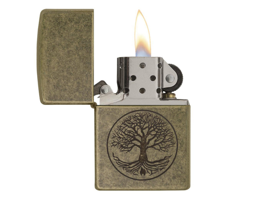 Zippo-Lighter Antique Brass Tree of Lifeproduct image #2