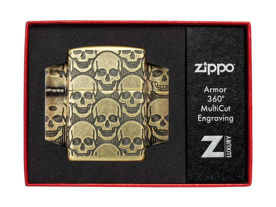 Zippo-Lighter Armor Skulls Cackling Craniumproduct image #3
