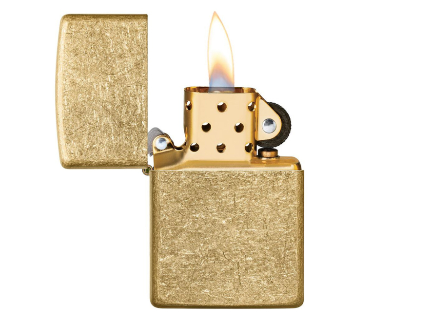 Zippo-Lighter Tumbled Brassproduct image #2