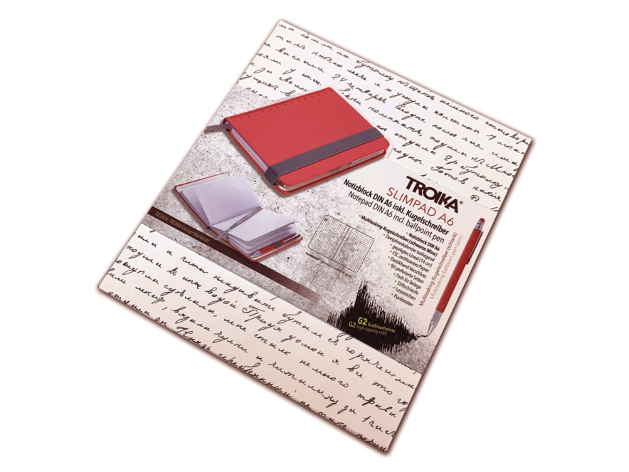 Notesbog A6 & Pen Troika Slimpad Rødproduct image #3