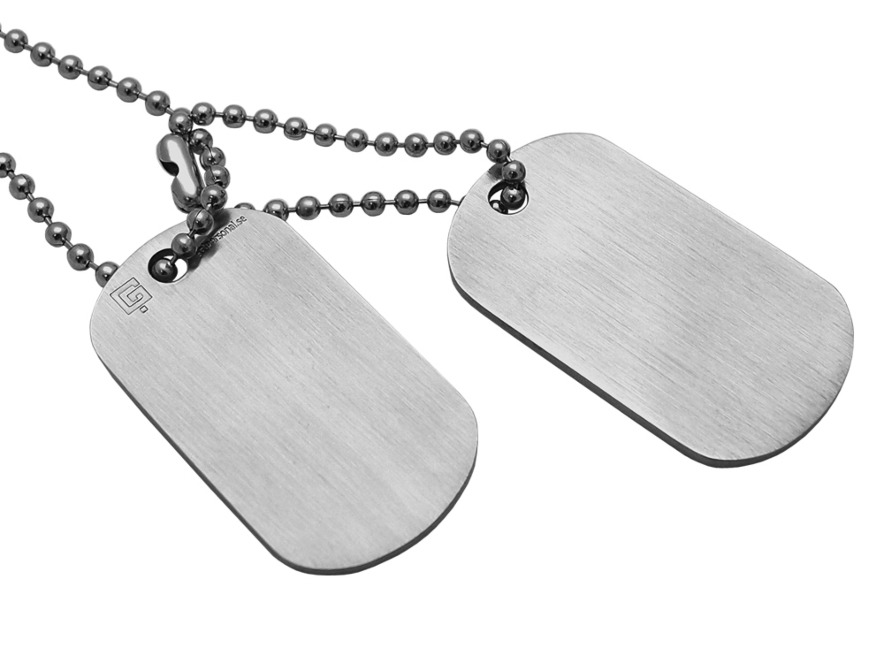 Army Tags Private Brushed Steelproduct image #1
