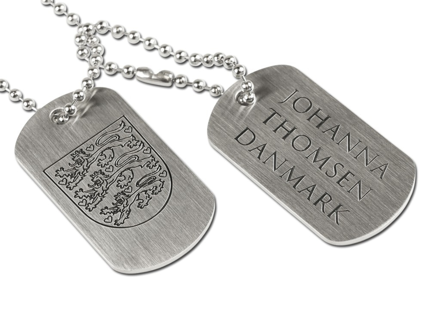 Dog Tags Private Steel Danish Coat Of Armsproduct image #1