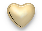 Hjerte Skultuna 1607 Polished Brass Largeproduct thumbnail #1