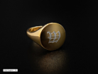 Lorenzo Signetring Mænd Justerbar Forgyldt 925 Sterling Sølvproduct thumbnail #2