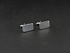 Manchetknapper Milano Silver Rectangleproduct thumbnail #2
