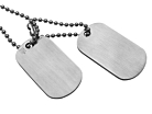 Army Tags Private Brushed Steelproduct thumbnail #1