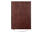 Gæstebog Cicero Antik Læder Brun 260 x 360 mmproduct thumbnail #1