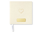 Gæstebog Bryllup Paperstyle Hjerte Guld 185 x 185 mmproduct thumbnail #1