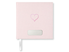 Gæstebog Bryllup Paperstyle Hjerte Lyserød 185 x 185 mmproduct thumbnail #1