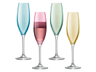 Champagneglas LSA Polka Pastel 4-pakproduct thumbnail #1