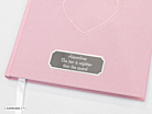 Gæstebog Notesbog Paperstyle Pink Hjerte 185 x 185 mmproduct thumbnail #2