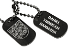 Dog Tags Private Black Danish Coat Of Armsproduct thumbnail #1